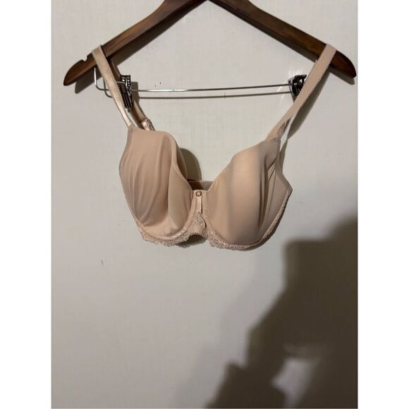 Freya Expression Underwire Demi Plunge Molded T-Shirt Bra Nude Womens Size 30H - Picture 1 of 4